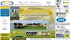 Desktop Screenshot of fazendaadriana.com.br
